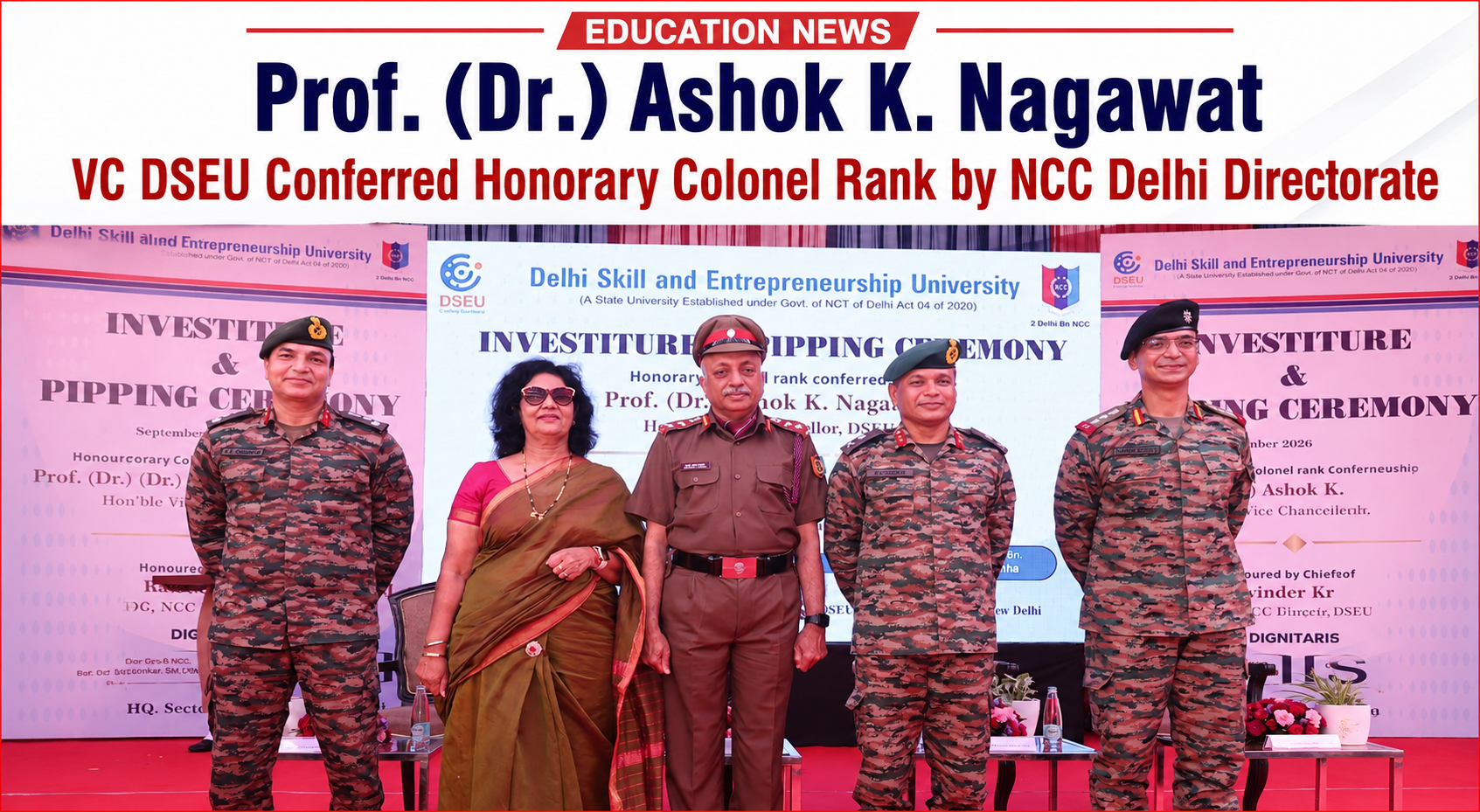 Prof. (Dr.) Ashok K. Nagawat VC DSEU Conferred Ho…