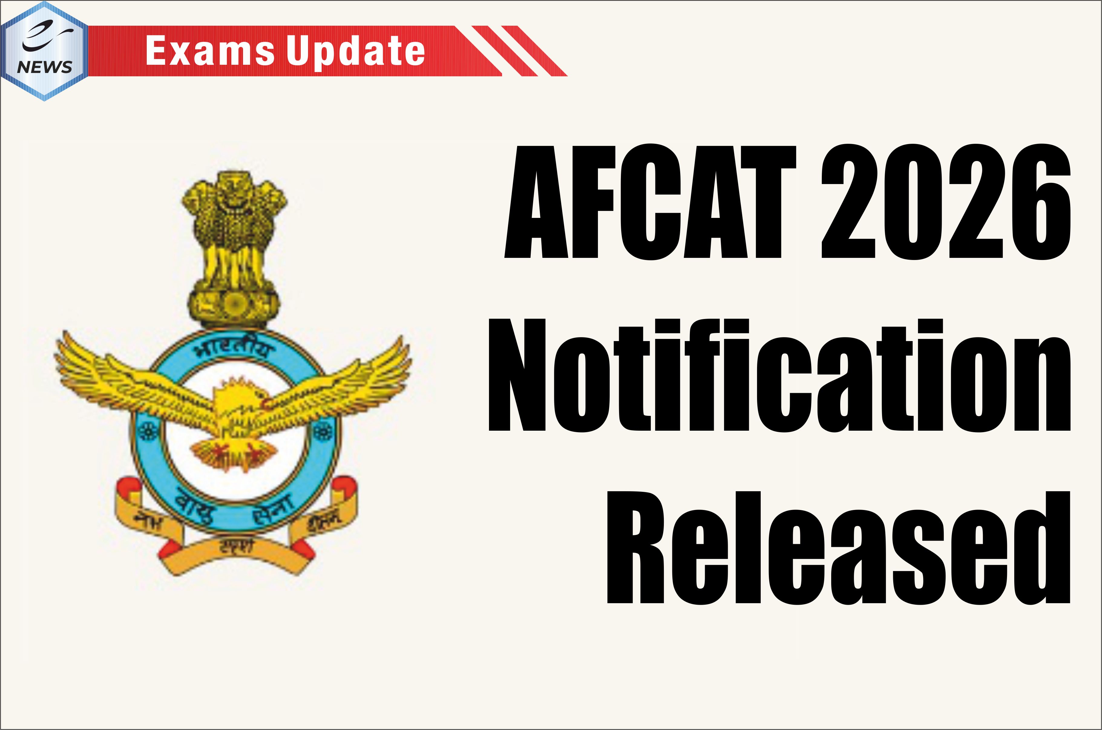 AFCAT 2026 Notification Released