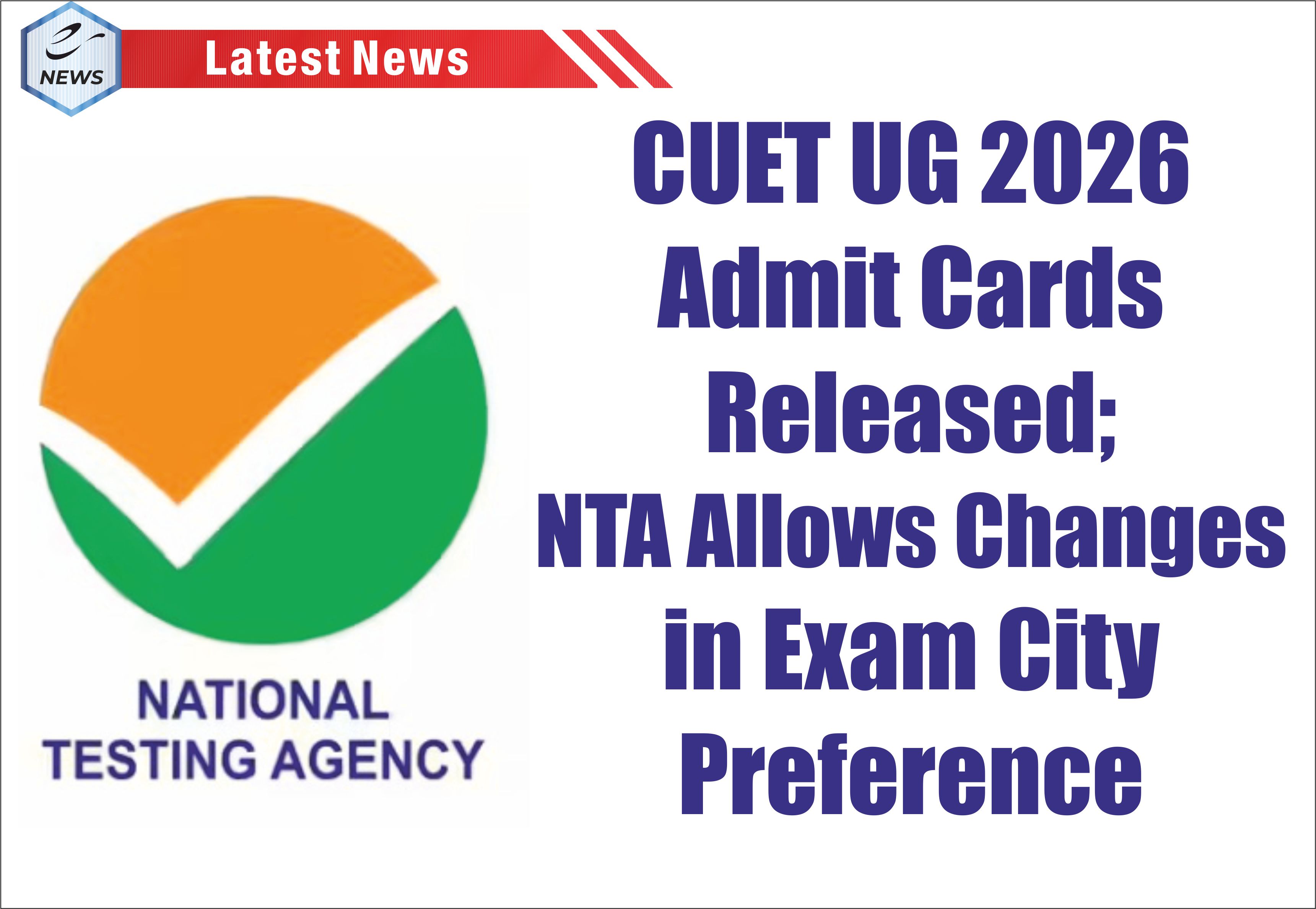 CUET UG 2026 Admit Cards Released