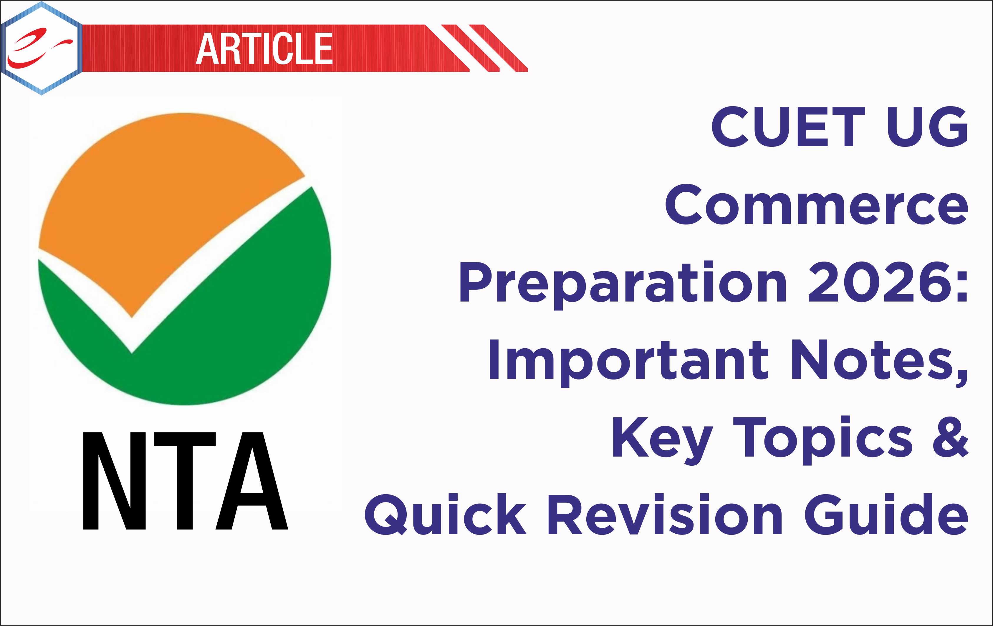 CUET UG Commerce Preparation 2026: Important Note…