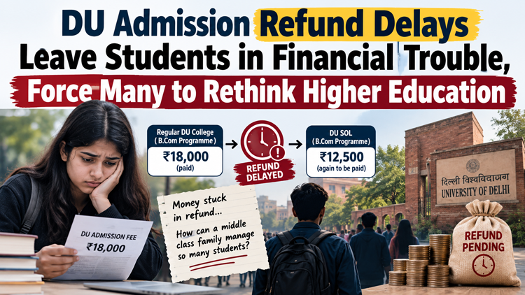 DU Admission Refund Delays Leave Students in Financial Trouble