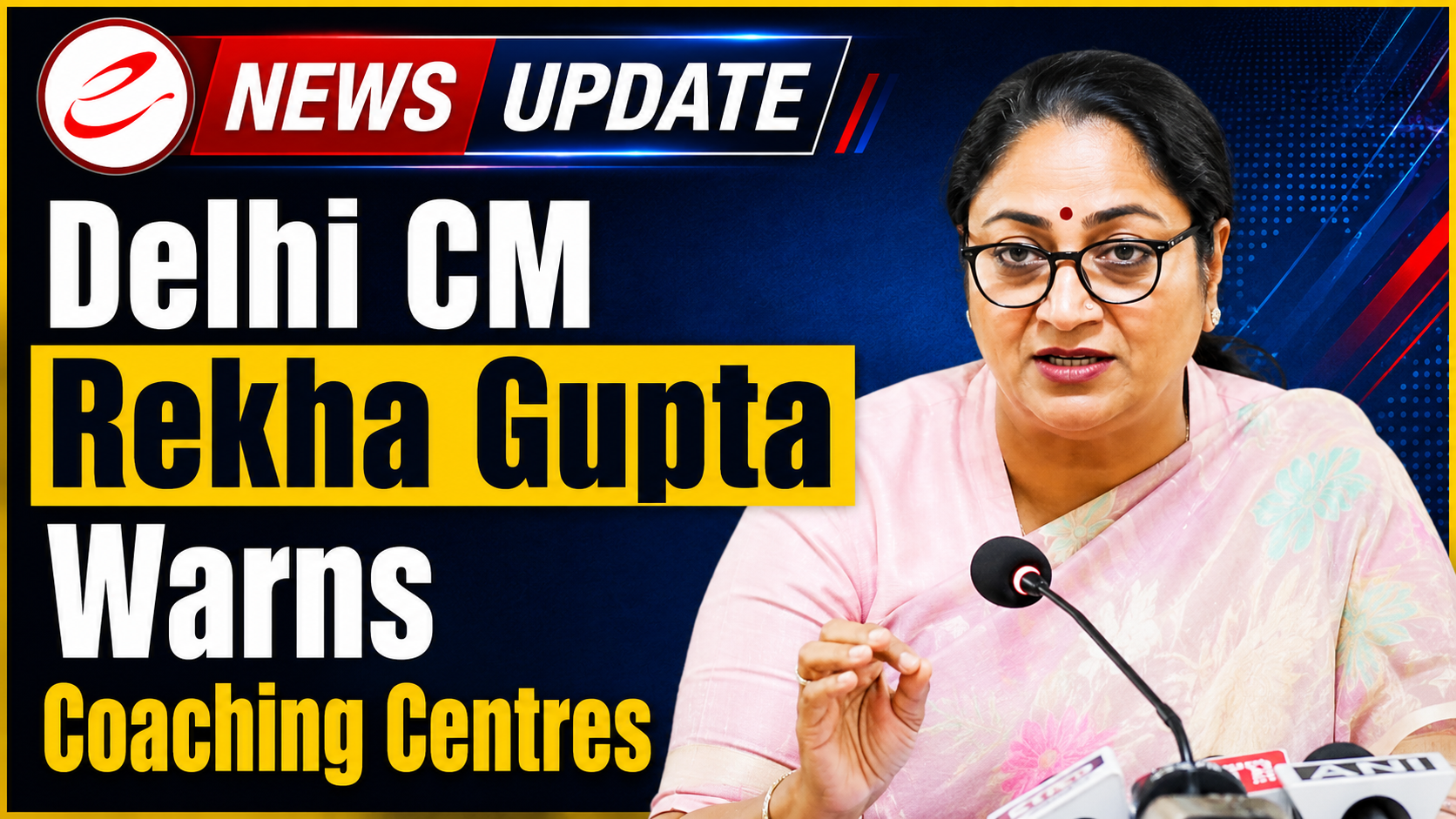 Delhi CM Rekha Gupta Warns Coaching Centres