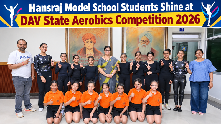 Hansraj Model School Students Shine at DAV State Aerobics Competition 2026