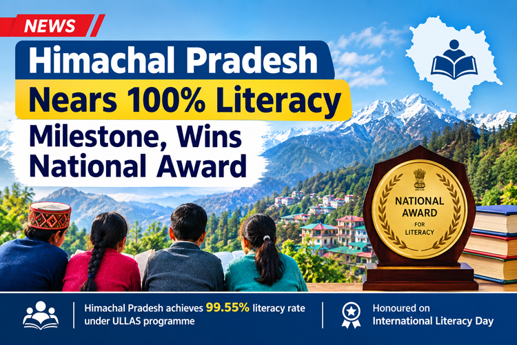 Himachal Pradesh Nears 100% Literacy Milestone, Wins National Award