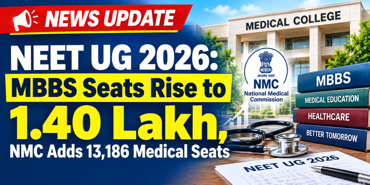 NEET UG 2026: MBBS Seats Rise to 1.40 Lakh, NMC A…