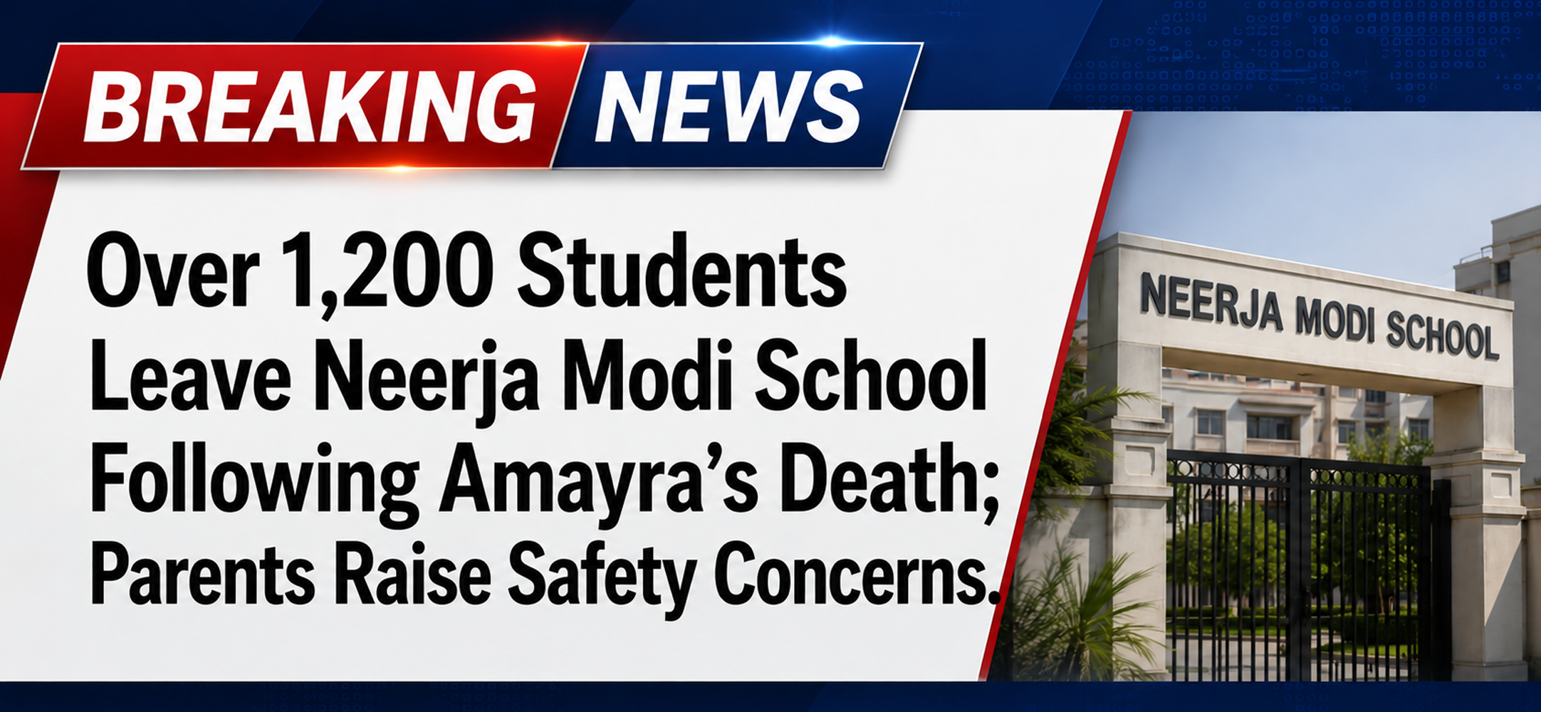 Over 1,200 Students Leave Neerja Modi School Foll…
