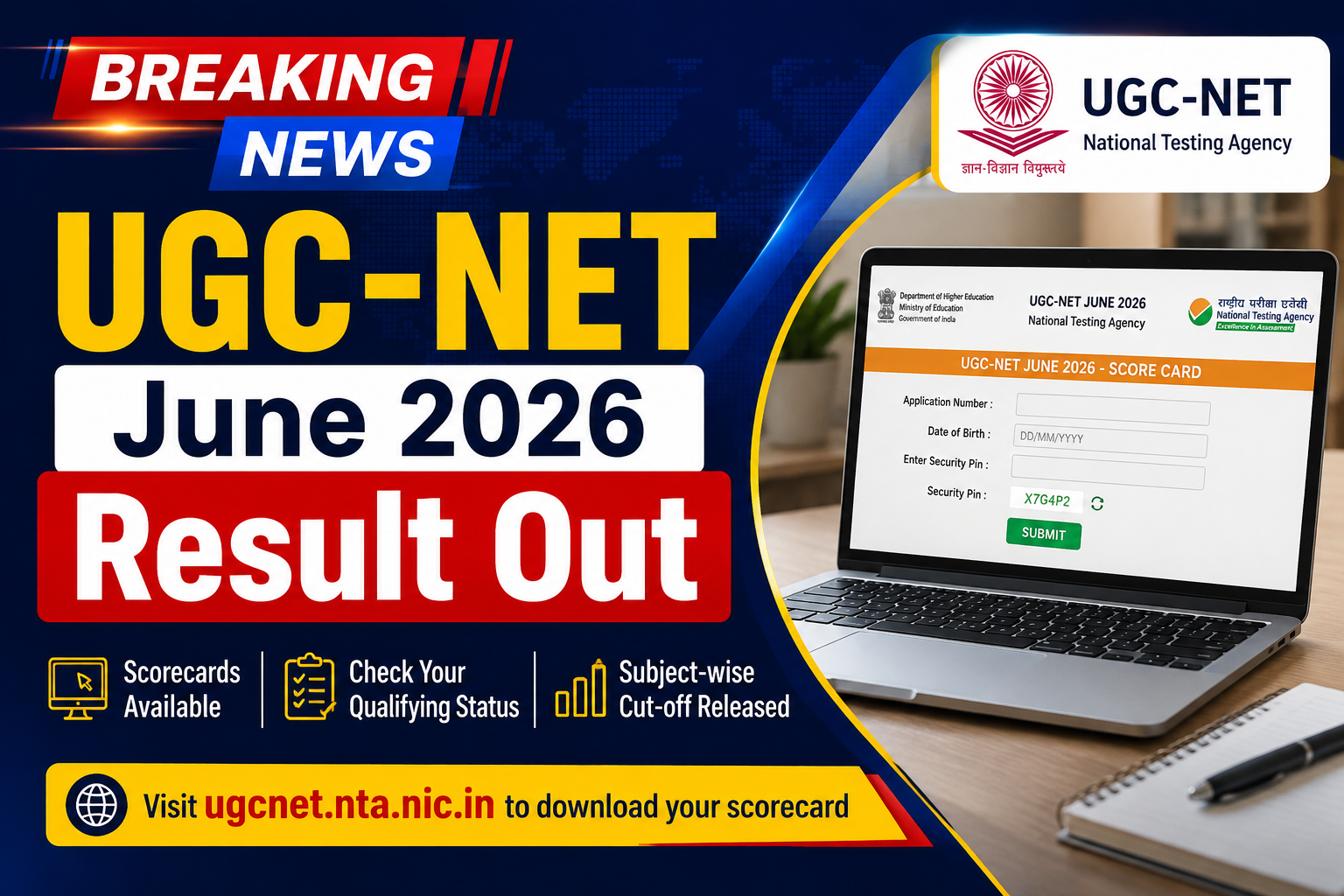 UGC-NET June 2026 Result Out
