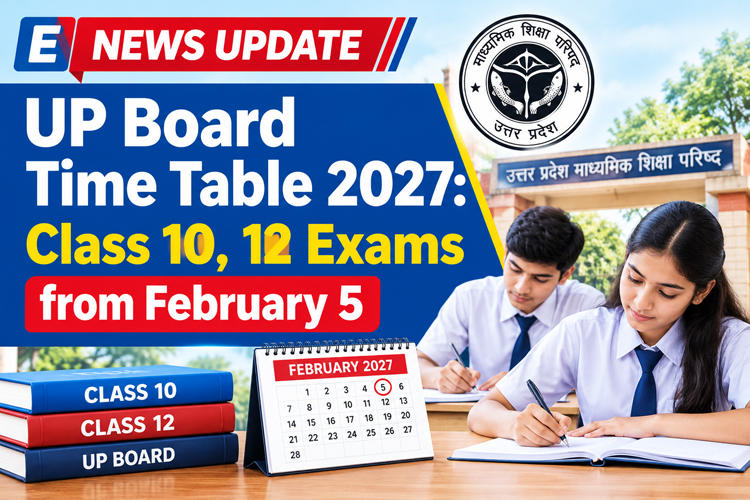 UP Board Time Table 2027: Class 10, 12 Exams from…