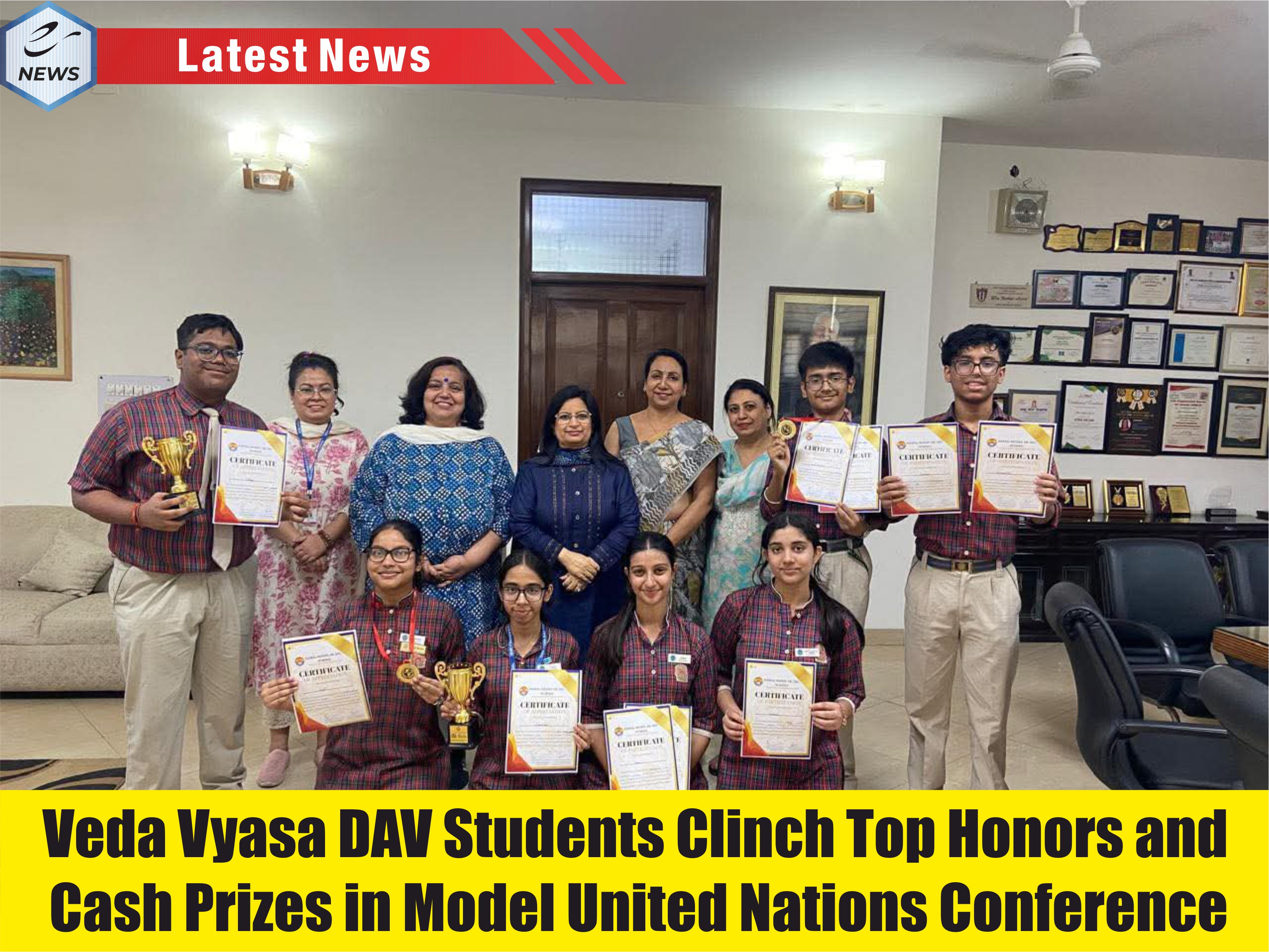 Veda Vyasa DAV Students Clinch Top Honors and Cas…