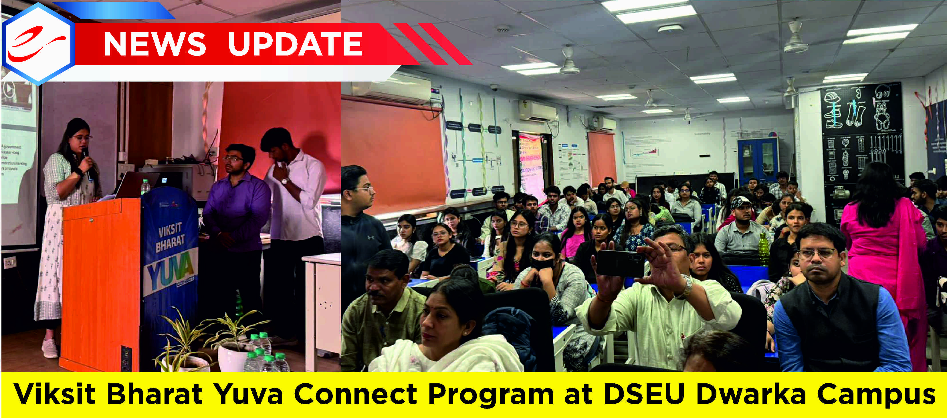 Viksit Bharat Yuva Connect Program at DSEU Dwarka…